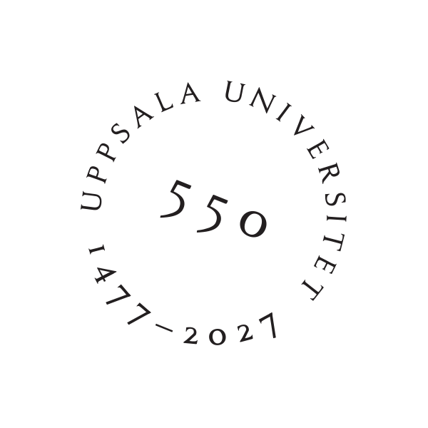 550-årsjubileets stämpel roterad 22 grader medsols