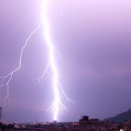 Lightning in Kathmandu