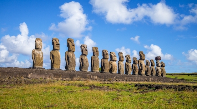 Easter Island attracts large numbers of tourists because of the national park and its monumental and world-famous stone statues that stare sternly out over the island. 