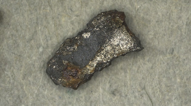 Den s k bolid som observerades på himlen den 7 november orsakade meteoritfall. Några små fragment av mörkt färgad meteoritskorpa har hittats. Fragmenten är ca 3 mm stora.