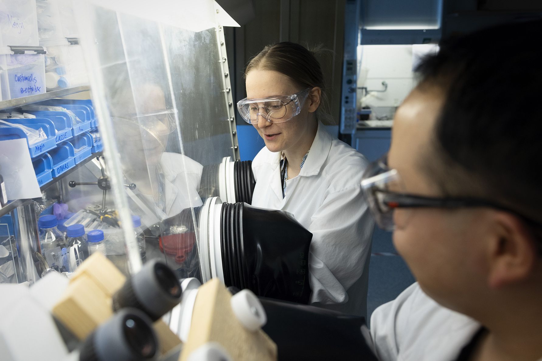 Researchers at BATTERY 2030+, Uppsala University. Photo: Mikael Wallerstedt