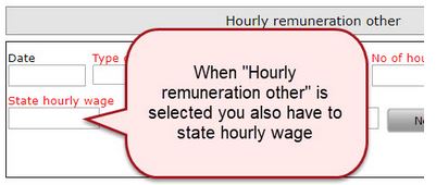 Primula web form for hourly wage