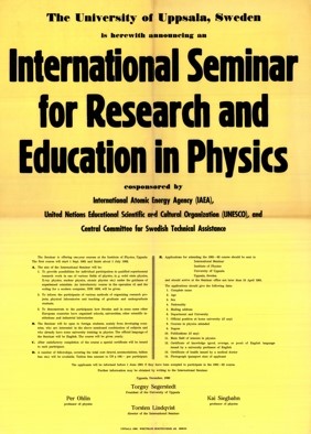 Poster from the first International Seminar in 1961.