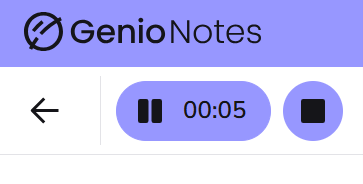 The pause and stop button.