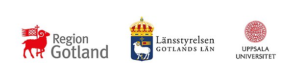 Logo Region Gotland, Länsstyrelsen Gotland, Uppsala universitet