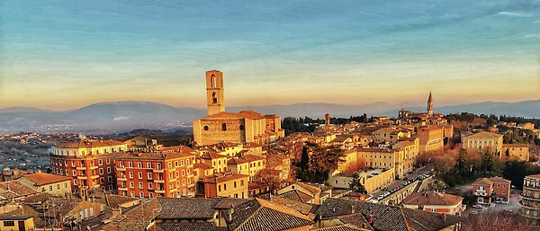 Perugia, Italy. The University of Perugia attracts students from all over the world.