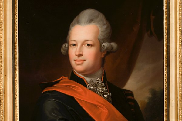 Oil painting of Linnaeus the Younger