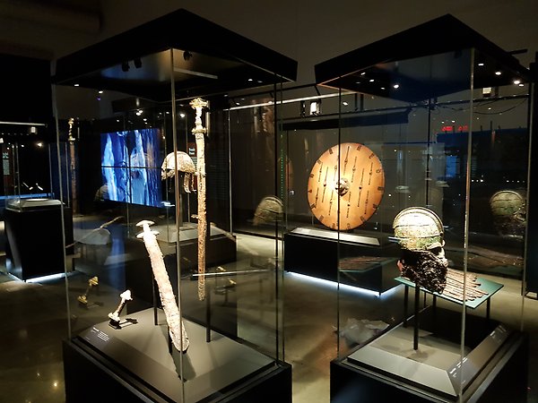 Picture from the traveling exhibition The Vikings Begin in the USA.