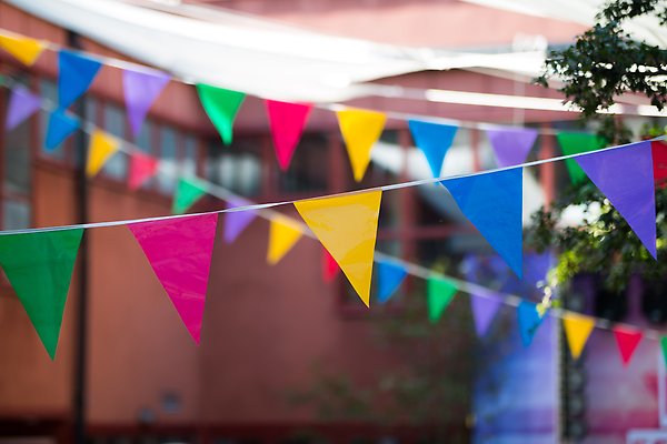 colorful pennants