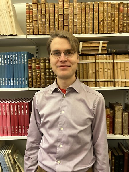 Staffan Alsparr, student vid masterprogrammet i humaniora, inriktning litteraturvetenskap