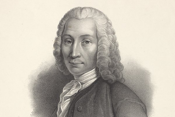Lithograph depicting Anders Celsius