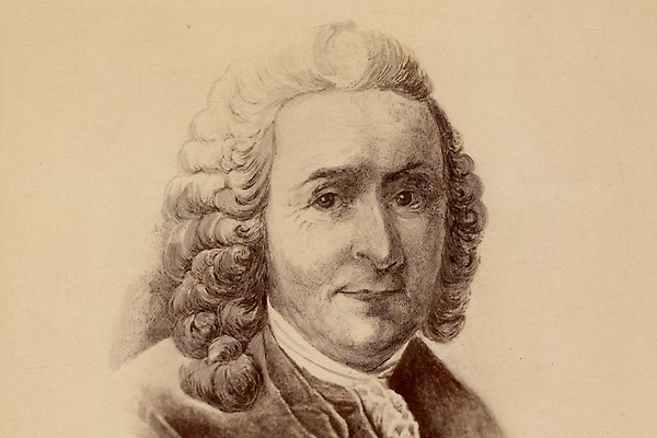Tecknat porträtt på Carl von Linné