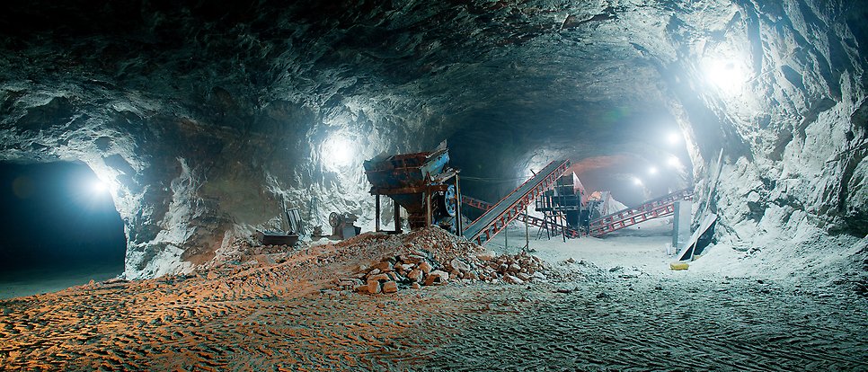 Genrebild från gruva