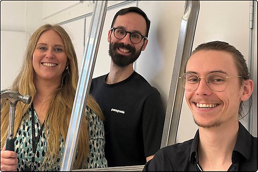 Hammertime • Matthew and co-PhDs Jenny Nilsson & Chris Mitrogiannis nailing three theses in style