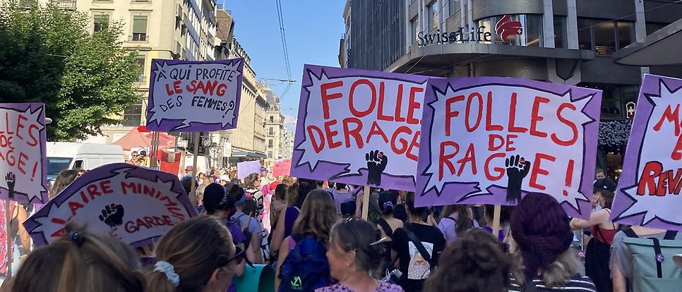 Feministi strike in Geneva, 2023. Photo Karin Carlsson